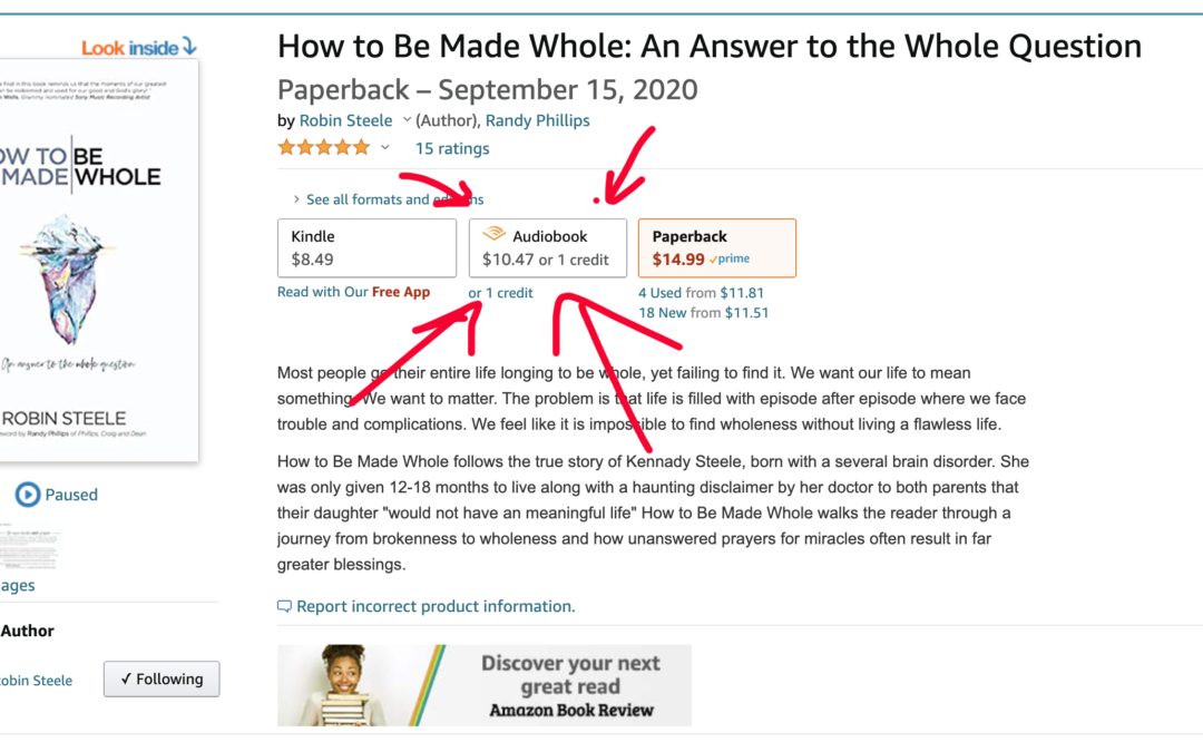 Audio Book Version of “How To Be Made Whole” is now Available